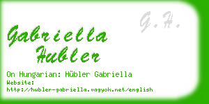 gabriella hubler business card
